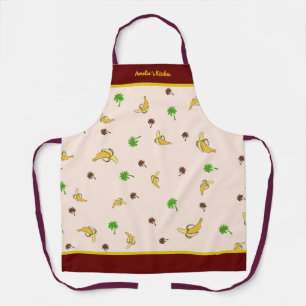 Bananas pattern apron