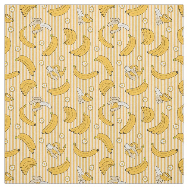 bananas pattern fabric (Swatch)