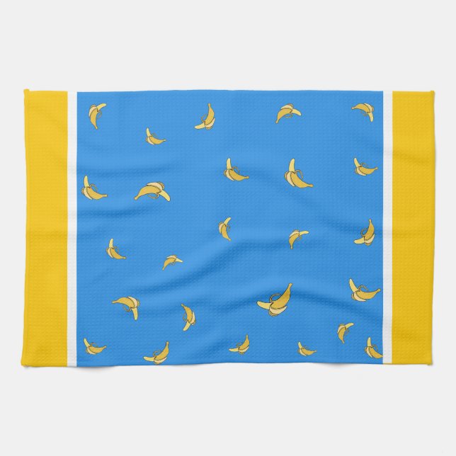Bananas pattern tea towel (Horizontal)