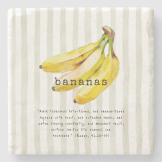 Bananas Quran Verse Stone Coaster