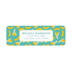 Bananas Return Address Labels