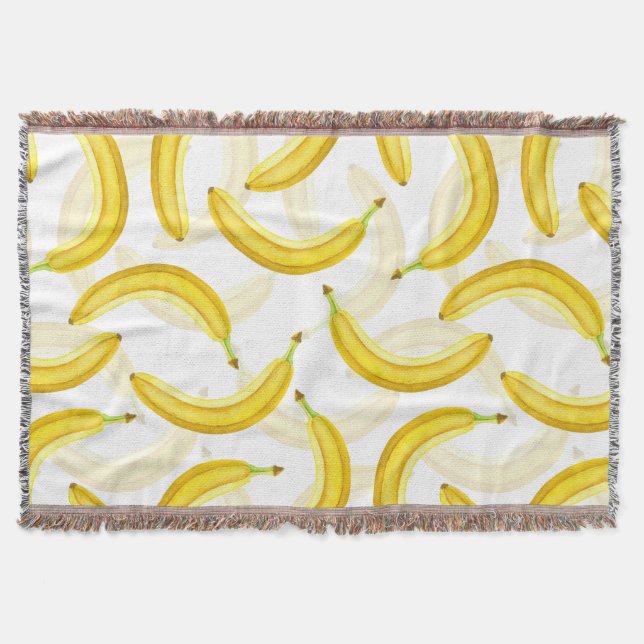 Bananas Throw Blanket (Front)
