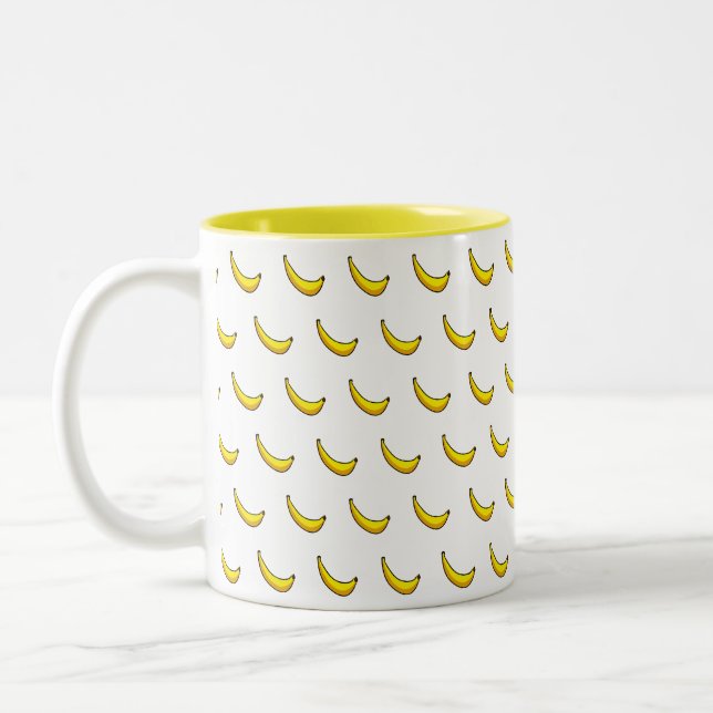 Bananas Two-Tone Coffee Mug (Left)
