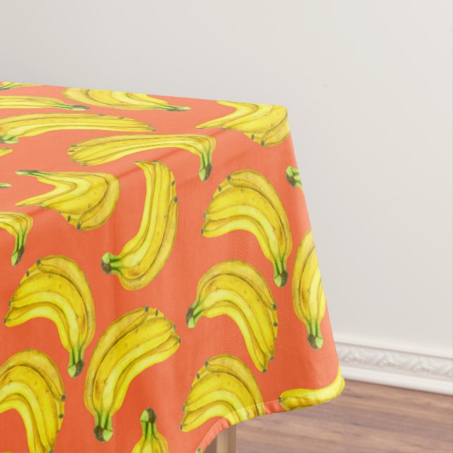 Bananas watercolor tablecloth (In Situ)