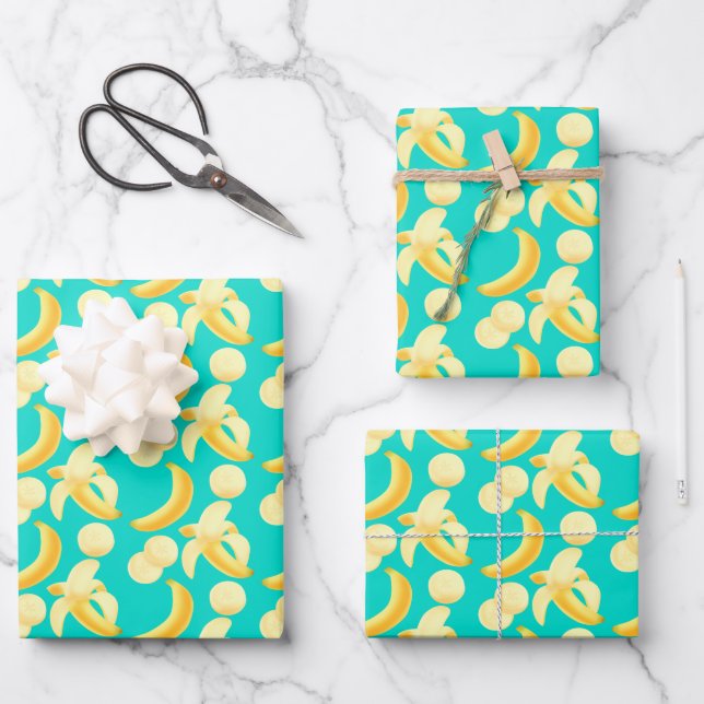 Bananas Wrapping Paper Sheet (Front)