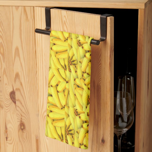 Bananas Yellow Tea Towel (Thirds Fold)