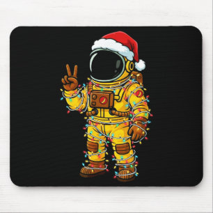 Bananaut Space Explorer - Christmas Astronaut Ligh Mouse Pad