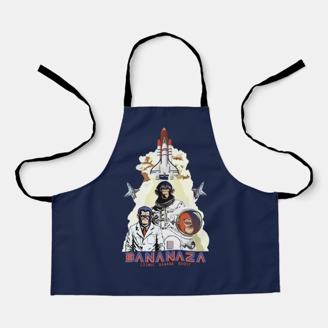 BANANAZA : Space Monkey Team Apron (Front)