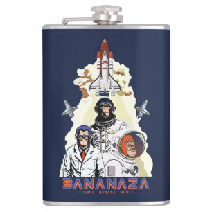 BANANAZA : Space Monkey Team Hip Flask