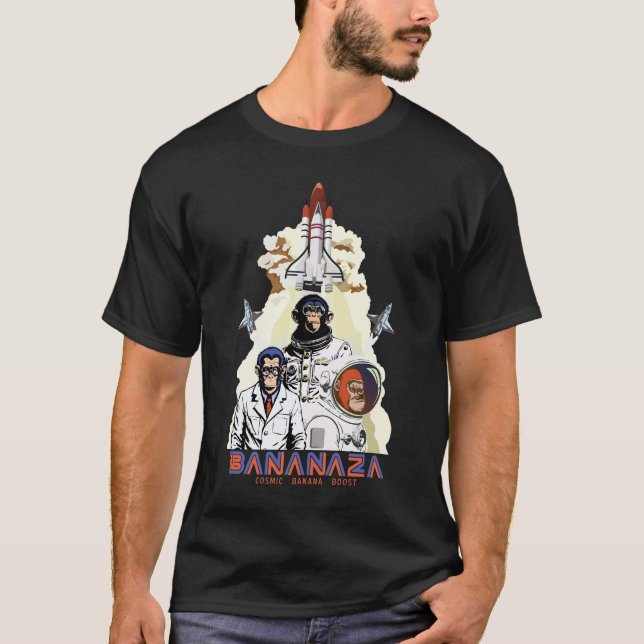 BANANAZA : Space Monkey Team T-Shirt (Front)