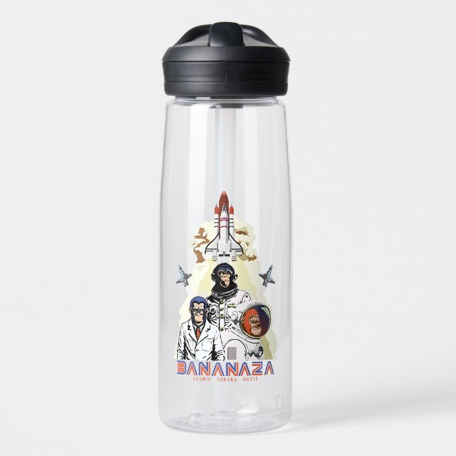 BANANAZA : Space Monkey Team Water Bottle (Front)