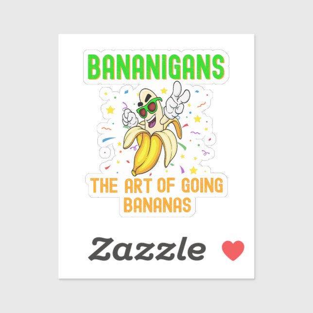 Bananigans, Go Bananas, Cool Silly Cartoon   (Sheet)