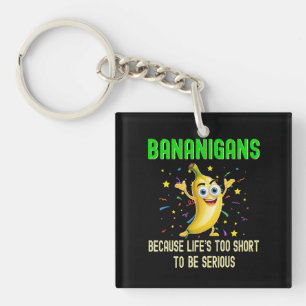 Bananigans, Motivational, Banana Positive Gift Key Ring