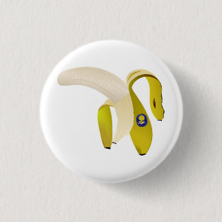 bananna 3 cm round badge