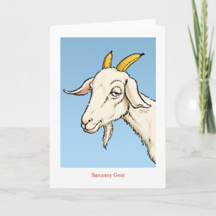 Bananny Goat Card