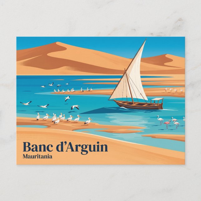Banc d'Arguin National Park Mauritania Postcard (Front)
