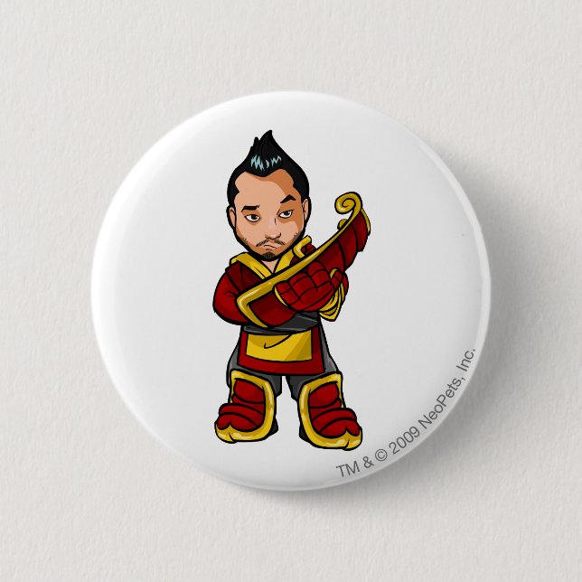 Bancha Ninja Shenkuu Staff Player 6 Cm Round Badge (Front)