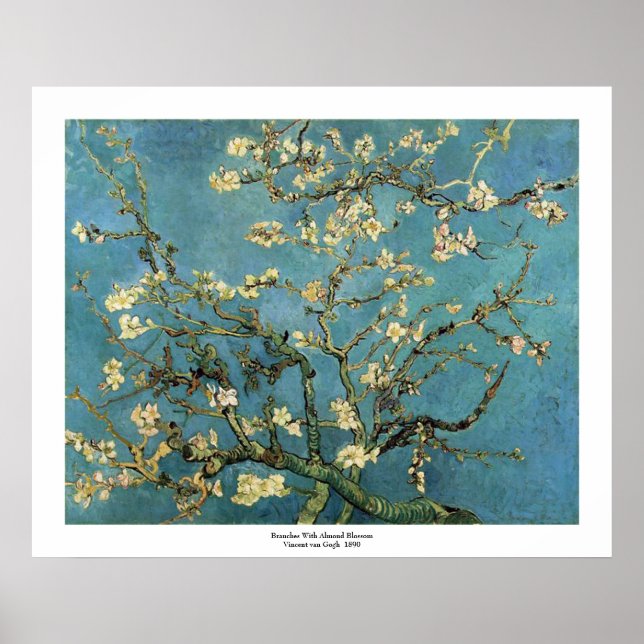 Banches with Almond Blossom by Vincent van Gogh Poster (Front)