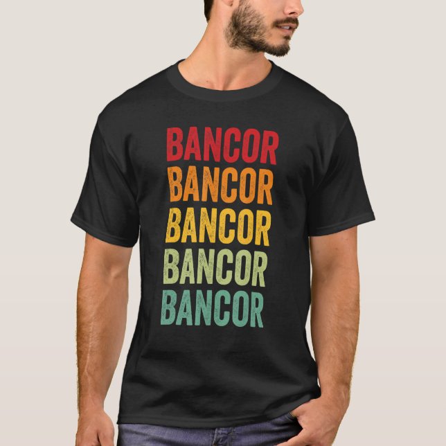 Bancor Crypto Rainbow Text Design T-Shirt (Front)