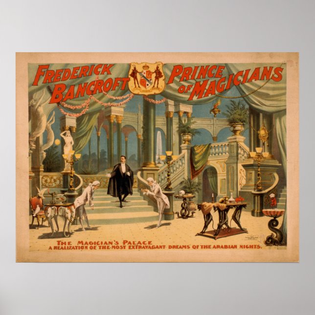 BANCROFT Magician Illusionist VAUDEVILLE Poster (Front)