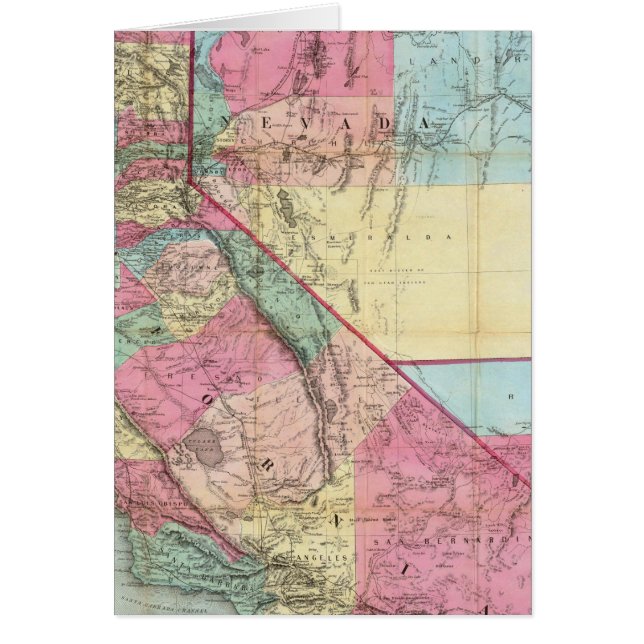 Bancroft's Map Of California, Nevada (Front)