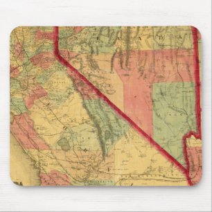 Bancroft's Map Of California, Nevada, Utah Mouse Pad