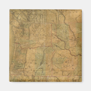 Bancroft's Map Of The Pacific States Magnet