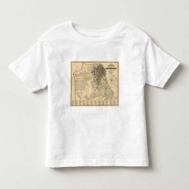 Bancroft's official Guide Map of San Francisco Toddler T-Shirt (Front)