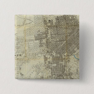 Bancroft's Official San Francisco City Map 15 Cm Square Badge