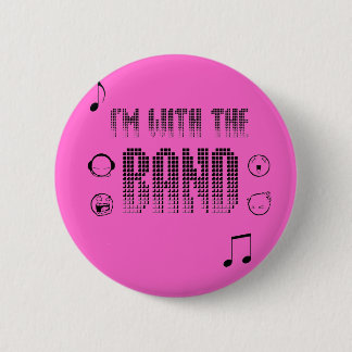 band 6 cm round badge