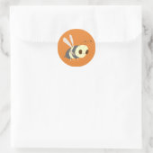 Band aid Bee Classic Round Sticker (Bag)
