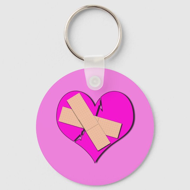Band Aid Heart Key Ring (Front)
