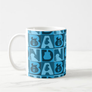 Band Blocks Blue  Coffee Mug