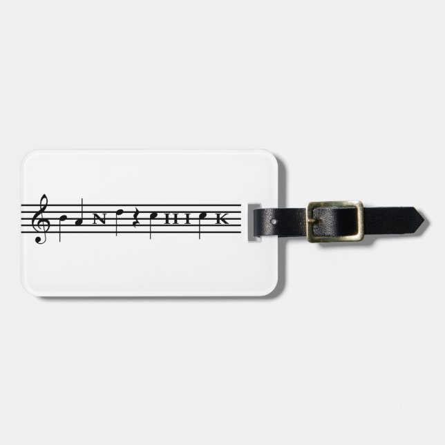 Band Chick Luggage Tag (Front Horizontal)