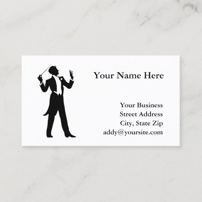 Band Conductor Business Card (Front)