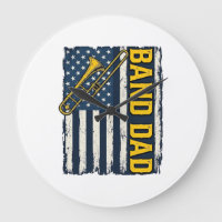 Band Dad Trombone American Flag Vintage Shirt Desi