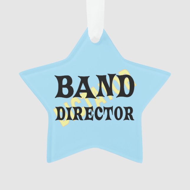 Band Director Dictator  Ornament (Front)