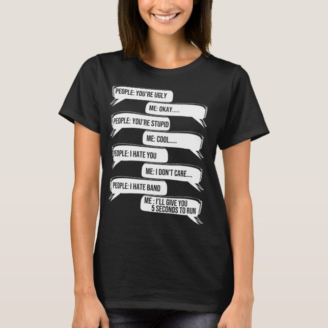 Band Director Music Conductor Marching Bands T-Shirt (Front)