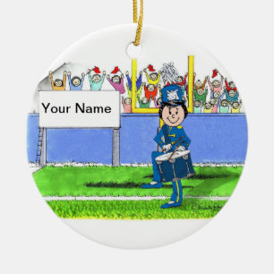 Band, Drum Snare - Female Ceramic Tree Decoration