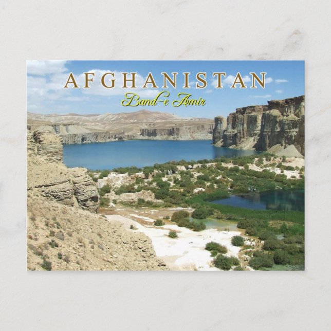 Band-e Amir, Afghanistan Postcard (Front)