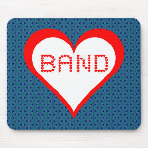 Band Hearts Mouse Pad