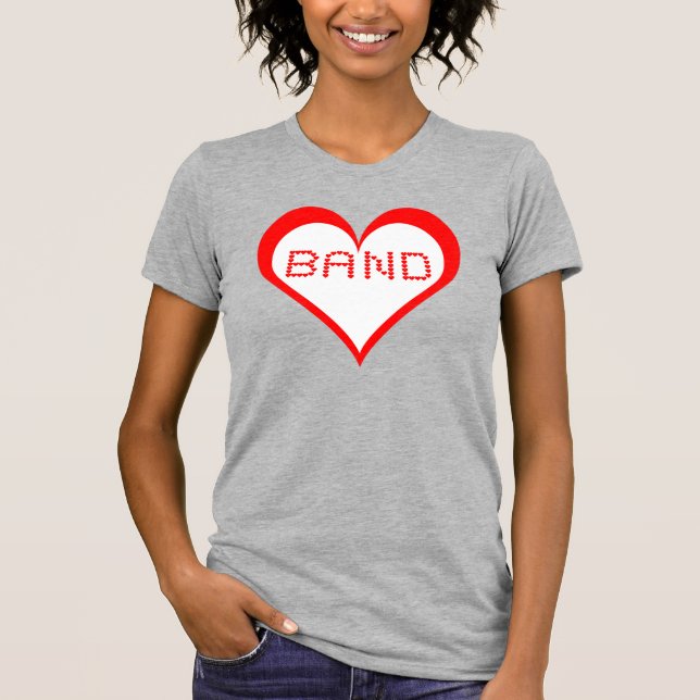 Band Hearts T-Shirt (Front)
