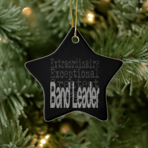 Band Leader Extraordinaire Ceramic Ornament