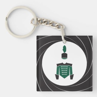 Band - Marching Band Green Key Ring