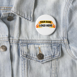 🎵 Band Merch Button | Custom Band Logo