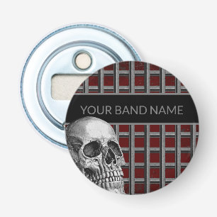 Band Merch Custom Name Skull Rock Metal Music Bottle Opener