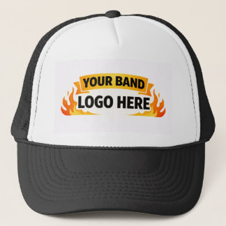 🎵 Band Merch Trucker Hat | Mesh Custom Band Logo