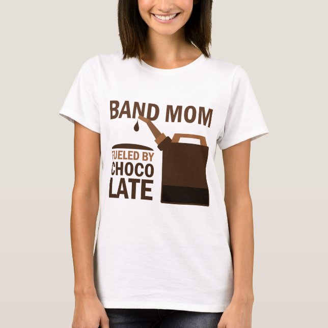 Band Mum (Funny) Chocolate T-Shirt (Front)