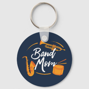 Band Mum Funny School Marching Band Key Ring