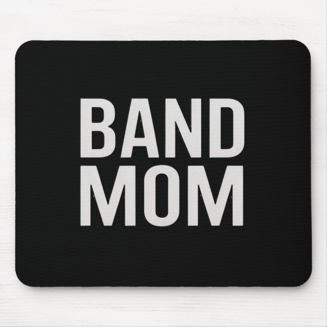 Band Mum High School Marching Band Cute Funny Mouse Pad (Front)